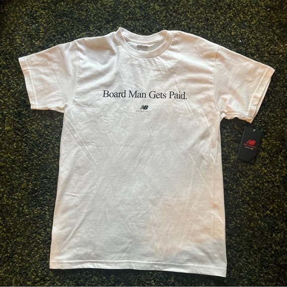 New Balance Other - New Balance Board Man Gets Paid Kawhi Leonard White Shirt NWT (M)